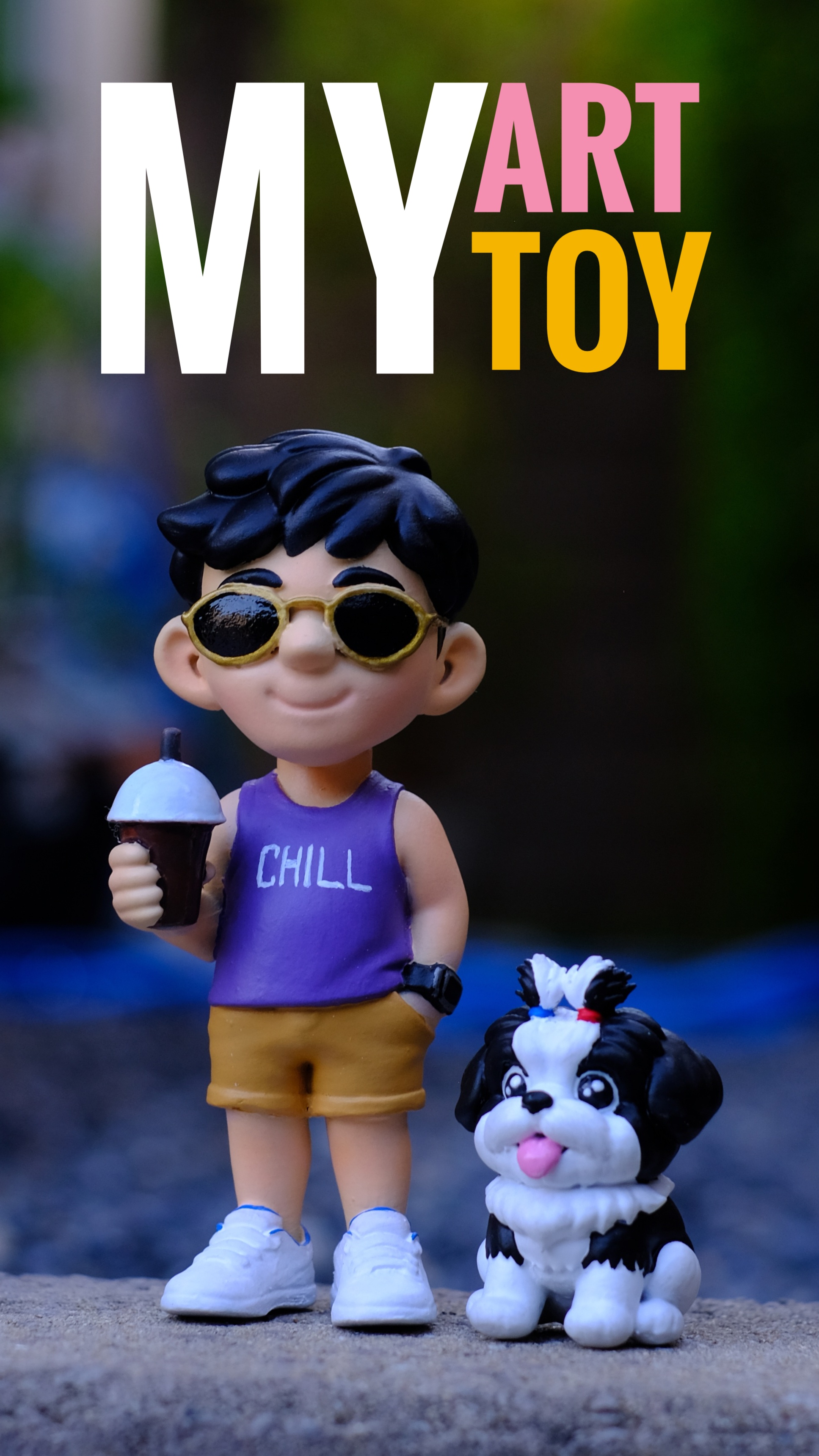 MY ART TOY — Art Toy 3D hand painted, one of a kind featured piece